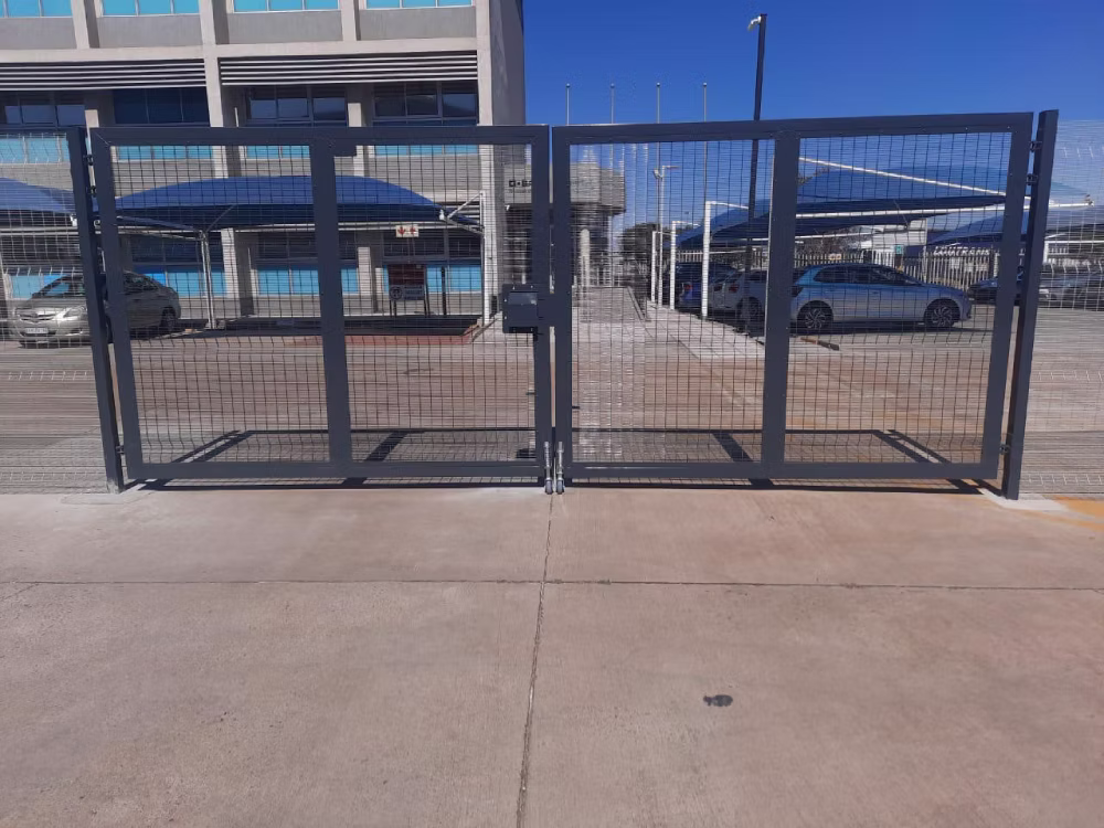 Custom fabricated commercial security gate