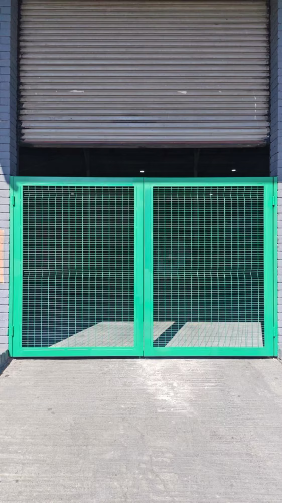 Custom fabricated commercial security gate